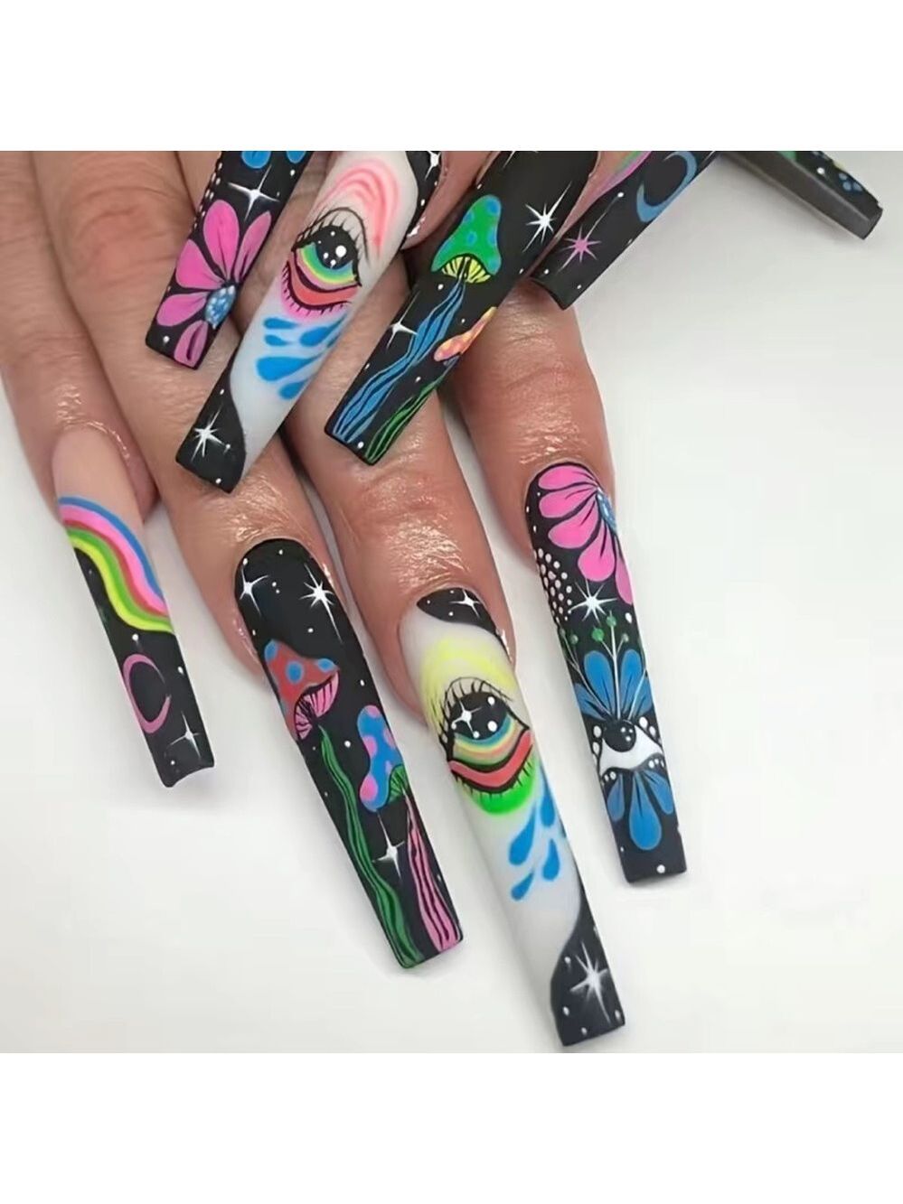 Trippy Chic - Nail Junkie - full artificial nail set